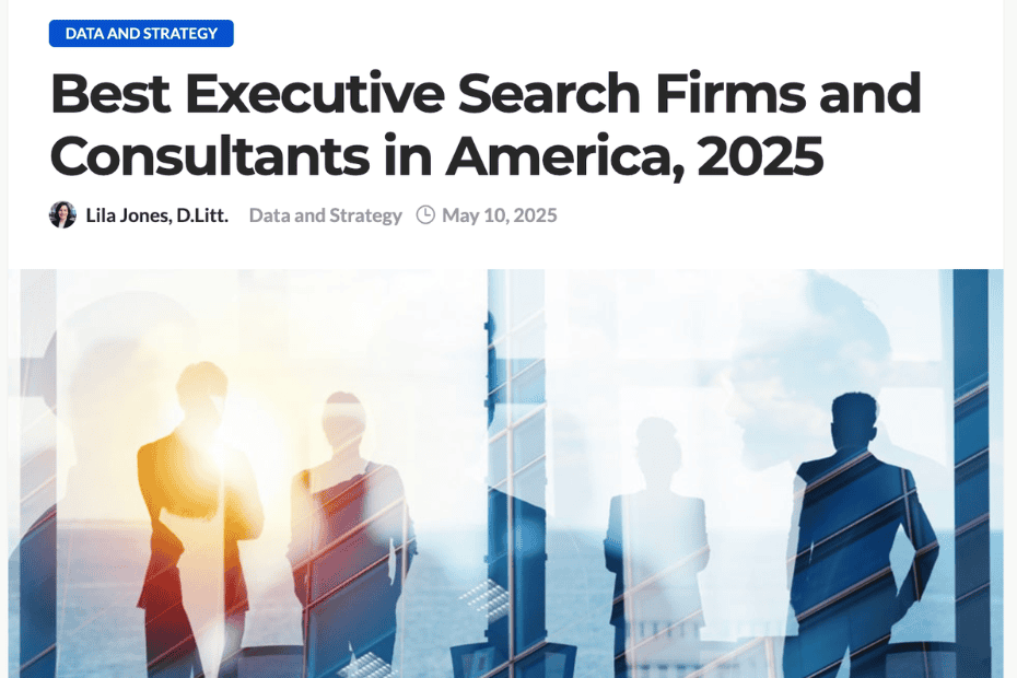 CEOworld Best Executive Search Firms illustration abstract executives