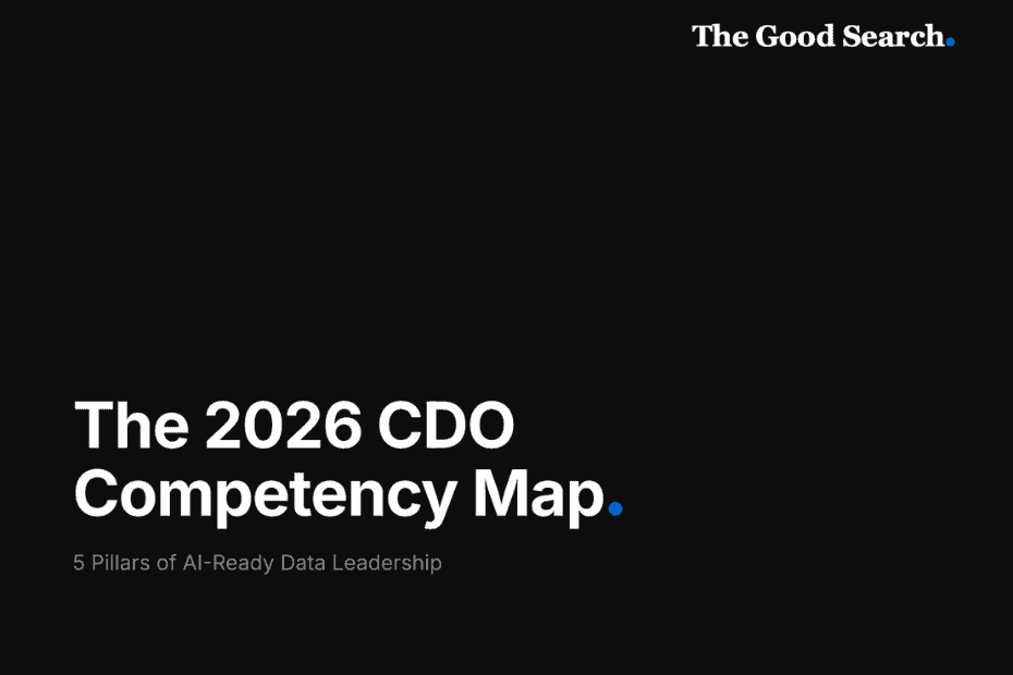 The cover of the Chief Data Officer Competency Map