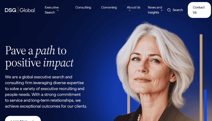 image of DSG Global home page