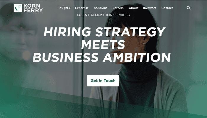 image of Korn Ferry home page
