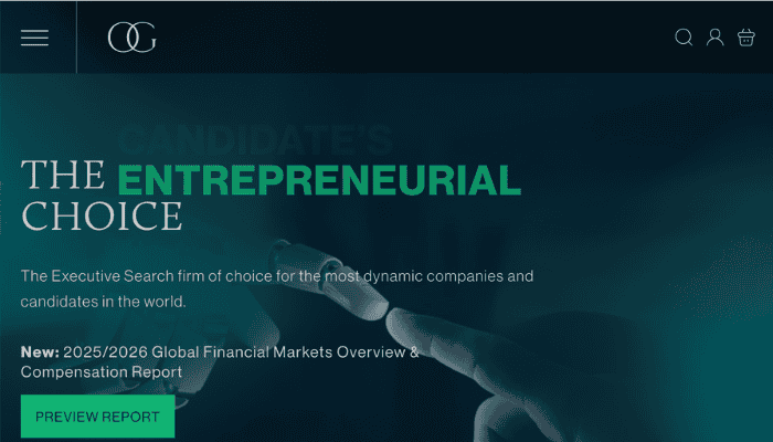 Image of Options Group home page