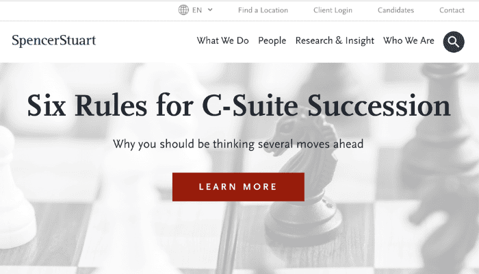 image of Spencer Stuart home page