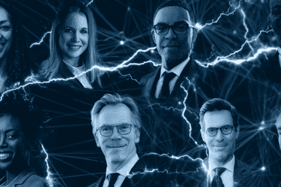 photos of executives with lightning
